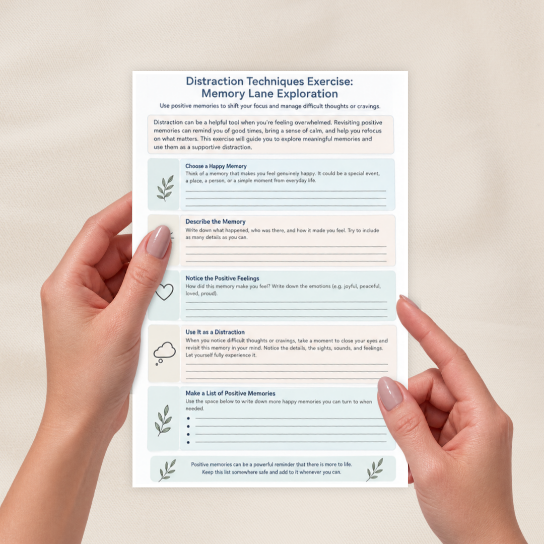 Addiction Recovery Workbook, Relapse Prevention, Instant Download